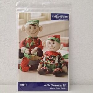 New Indygo Junction YO-YO CHRISTMAS ELF Sewing Craft Pattern Karen Kottke IJ901